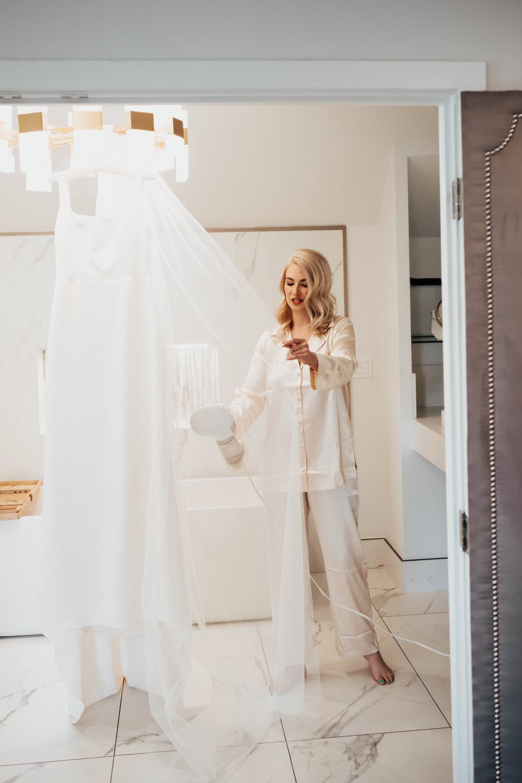 a bride at the elm house