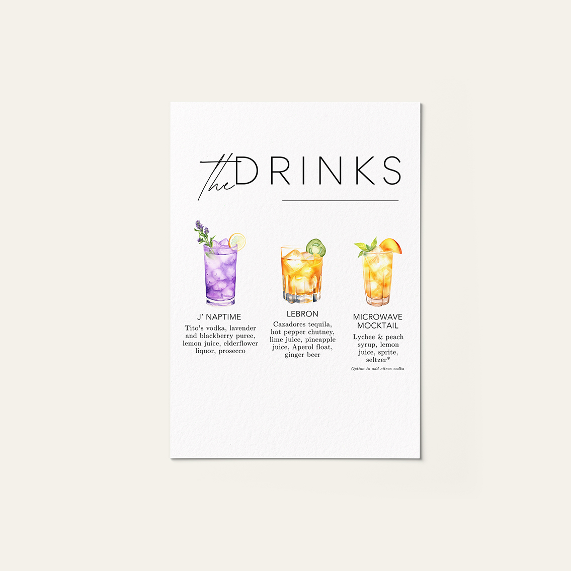 Drinks TEE