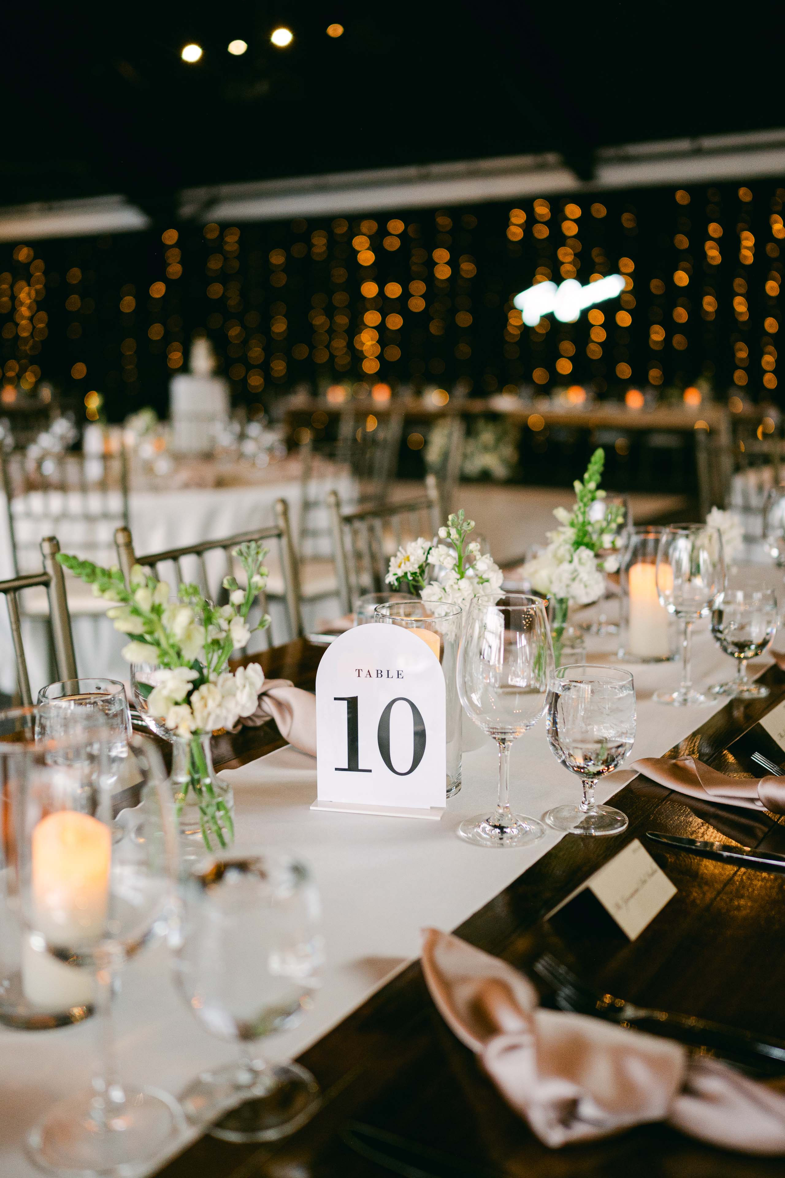 Wedding Table Decorations at The Elm Estate