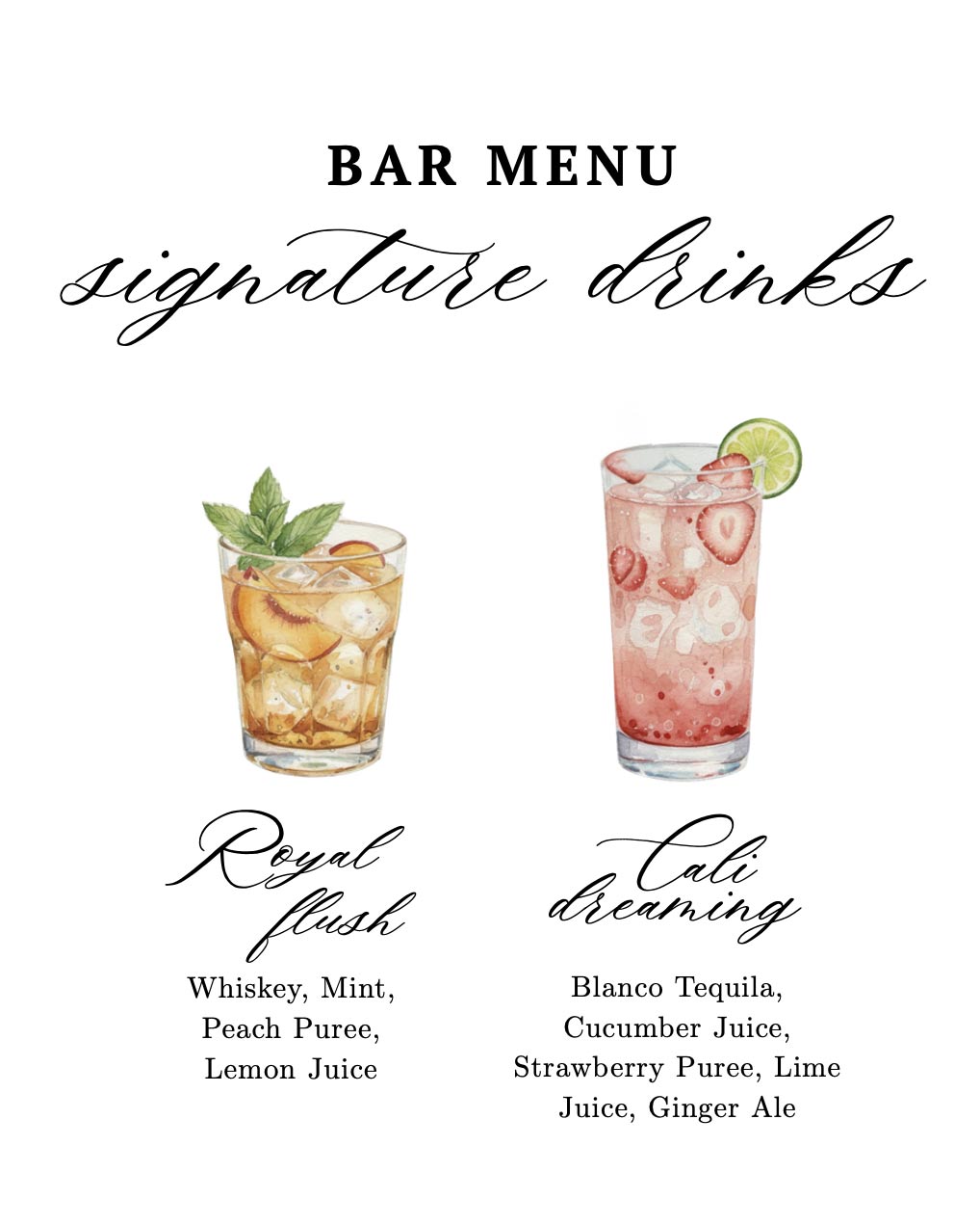 signature drinks 1